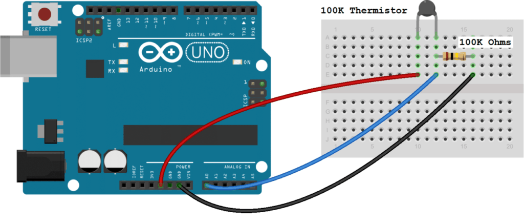 Arduino-Thermistor-Basic-Set-Up